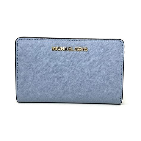 michael kors slim wallet in electric blue|Michael Kors small pink wallet.